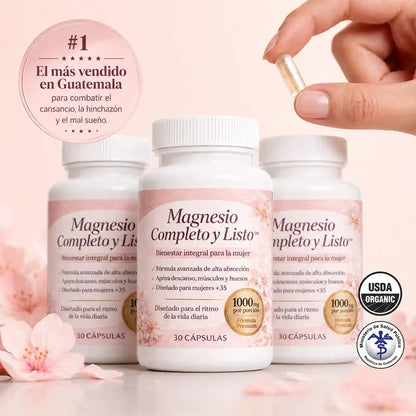 Desinflama tu abdomen y recupera tu energía — Magnesio Completo y Listo™