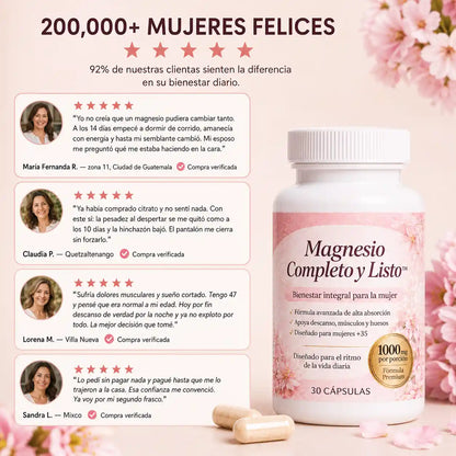 Desinflama tu abdomen y recupera tu energía — Magnesio Completo y Listo™