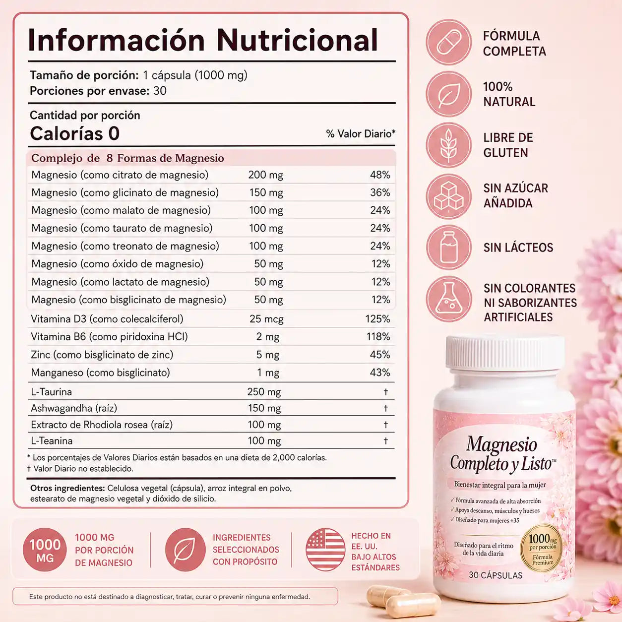 Desinflama tu abdomen y recupera tu energía — Magnesio Completo y Listo™