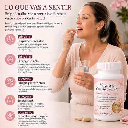 Desinflama tu abdomen y recupera tu energía — Magnesio Completo y Listo™