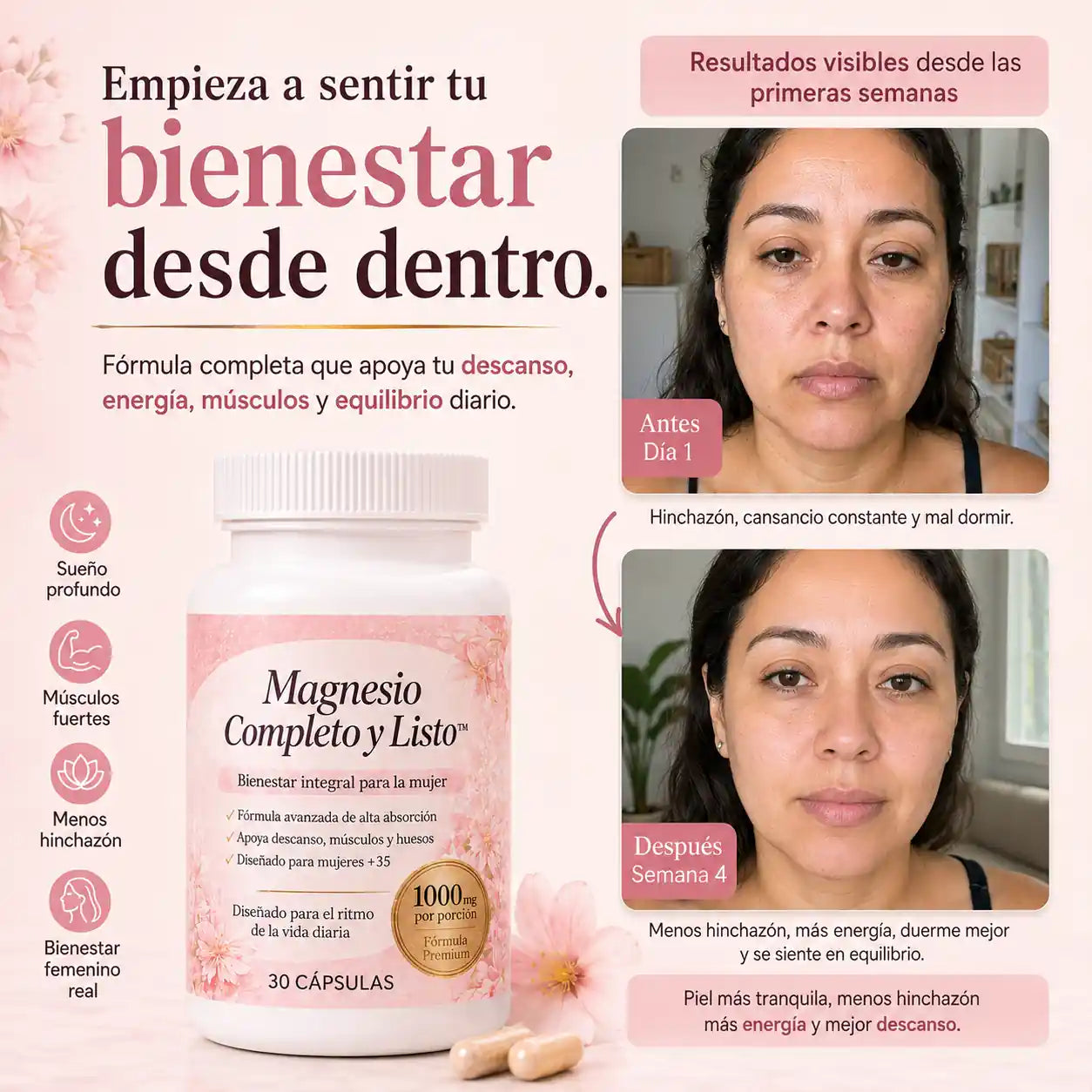 Desinflama tu abdomen y recupera tu energía — Magnesio Completo y Listo™