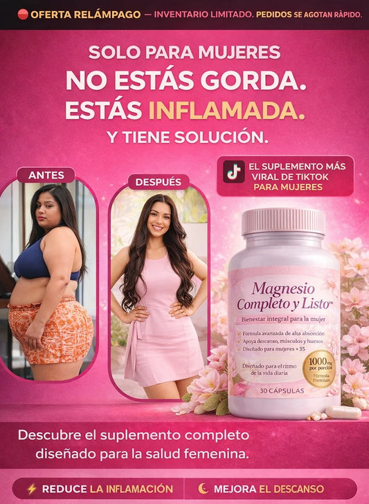 Tu cortisol está por las nubes. Y tu magnesio está en el suelo.
