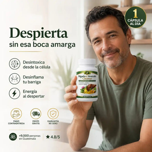 Despierta sin boca amarga y recupera tu energía — Hígado & Vesícula Cleanse™