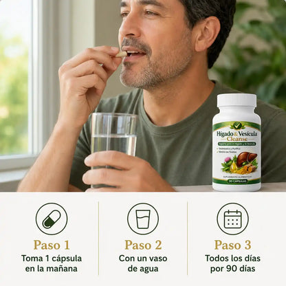 Despierta sin boca amarga y recupera tu energía — Hígado & Vesícula Cleanse™