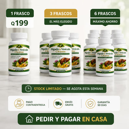 Despierta sin boca amarga y recupera tu energía — Hígado & Vesícula Cleanse™