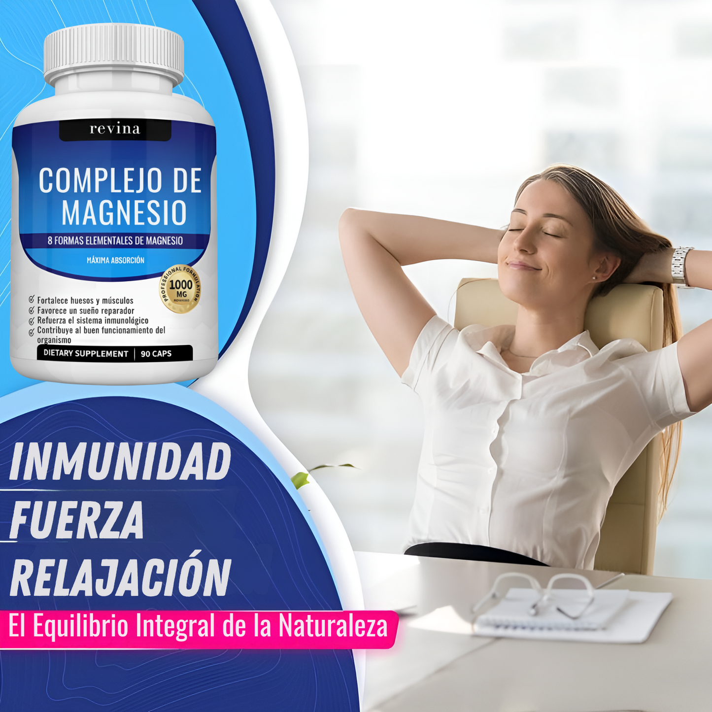 Recupera la calma, la fuerza y el sueño con Magnesio Complex