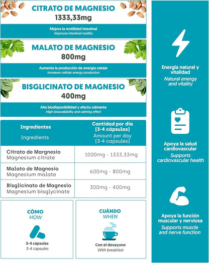Magnesio para Energía y Sueño